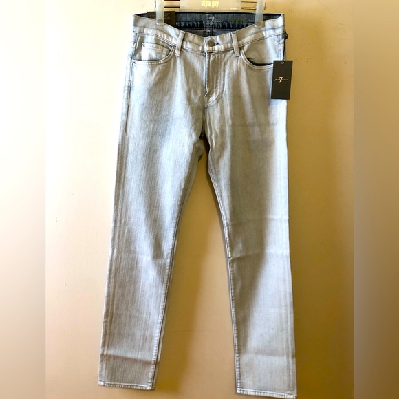 NWT 7 For All Mankind Men’s Slim Straight Pants - Picture 1 of 8